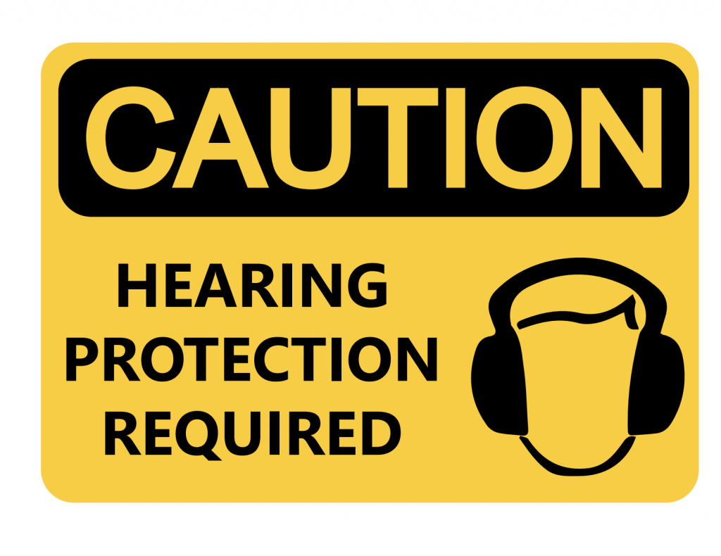 Hearing Protection Sign (8 x 11″) – American Crematory Equipment Co